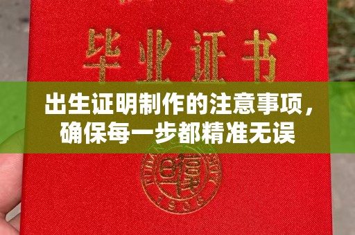 紫阳出生证明制作的注意事项，确保每一步都精准无误